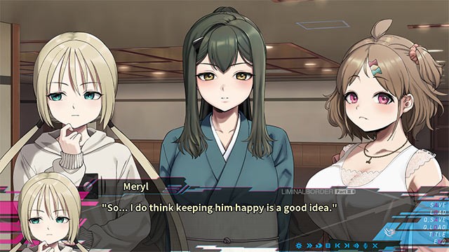 Liminal Border Part III vẫn trung thành với phong cách phiêu lưu mô phỏng Visual Novel