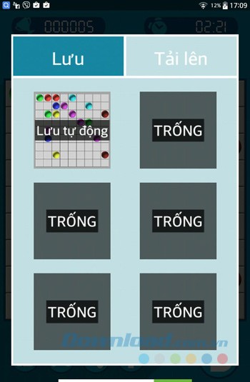 Lưu game xếp bóng Lines 98