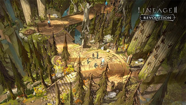 Một cảnh trong game nhập vai hành động LineAge 2 Revolution