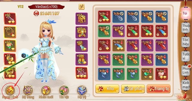 Nâng cấp tính năng Bậc