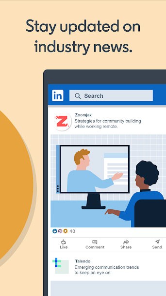 Liên tục cập nhật tin tức việc làm mới trên Linked In