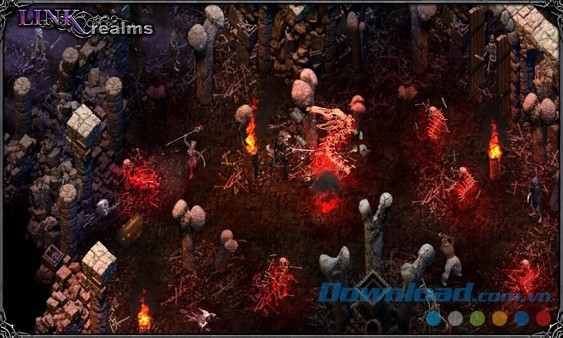 Thiết kế đồ họa Linkrealms mang hơi hướng thần thoại và huyền bí