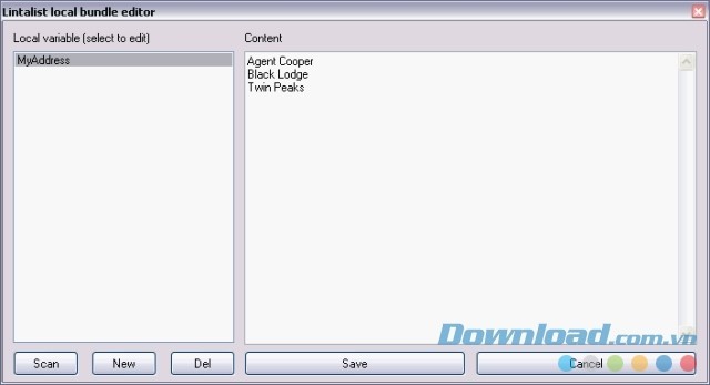 Tính năng bundle của Lintalist