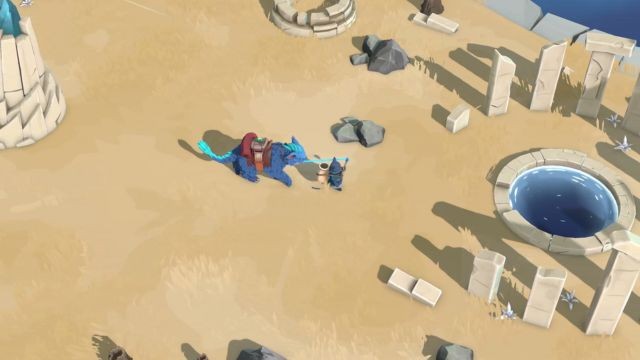 Dùng nước thần để đánh thức các tàn tích và khôi phục vùng đất trong Liquidia game