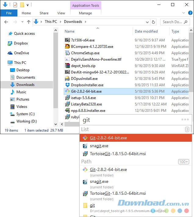 Tìm kiếm file, thư mục nhanh với Listary