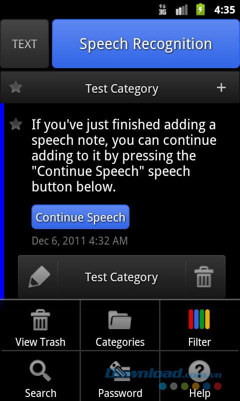 ListNote Speech for Android