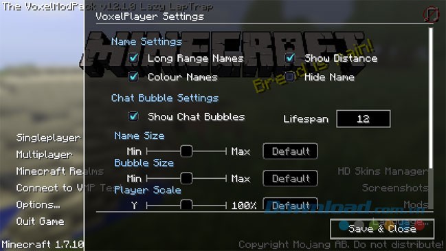 Giao diện LiteLoader