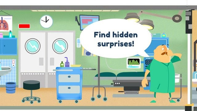 Tìm kiếm đồ vật ẩn trong các phòng của bệnh viện Little Hospital