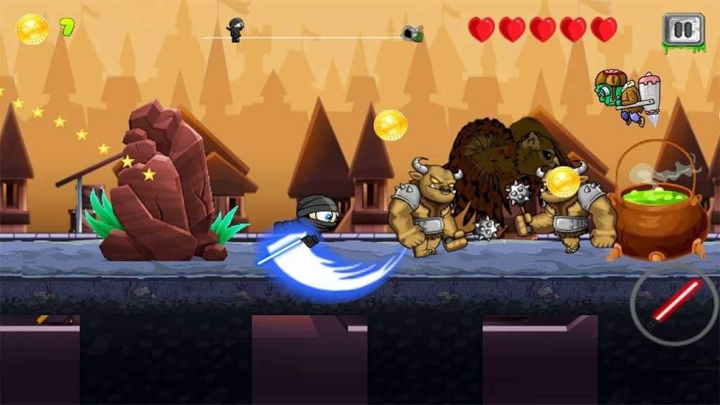 Quái vật trong Little Ninja Run: An Adventure Survival cho Android