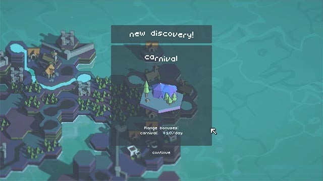 Mở khóa các công trình và thành tựu mới khi bạn tiến bộ trong Little Oceania game