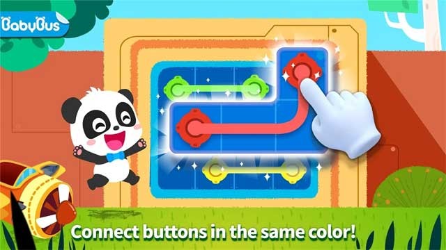 Nối các chấm tròn cùng màu sau cho các đường nối không cắt qua nhau