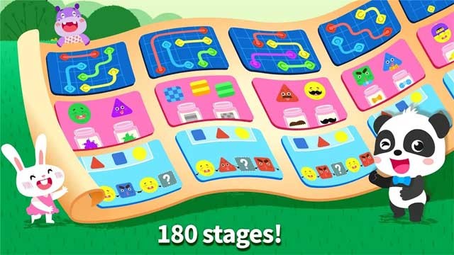 Little Panda Brain Trainer có hơn 180 stage cho bé thỏa sức vui chơi và học hỏi