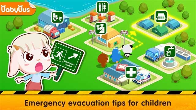 Little Panda Earthquake Safety Tips 2 sẽ đưa ra các biện pháp để bé ứng phó với thiên tai