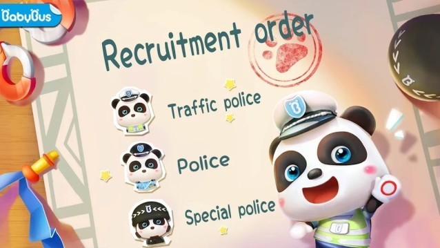 Game Little Panda Policeman cho bạn trở thành nhiều loại cảnh sát khác nhau