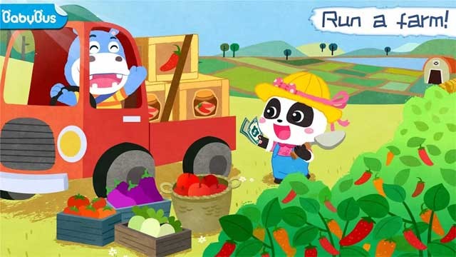 Giúp chú gấu trúc nhỏ điều hành nông trại trong Little Panda's Dream Garden cho Android