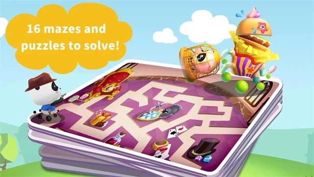 Little Panda’s Little Labyrinth Town cho Android có 16 mê cung và câu đố cần giải