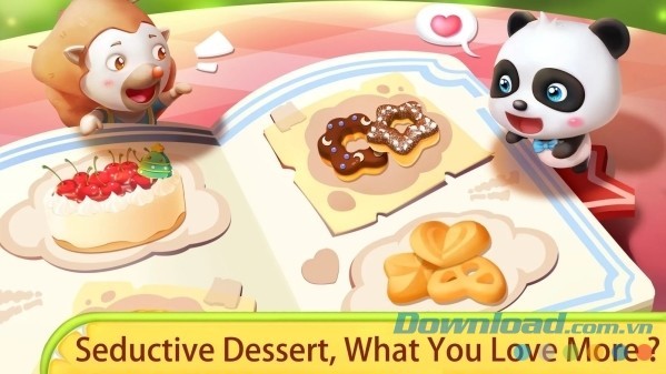 Game làm bánh gây nghiện Little Panda's Bake Shop cho Android