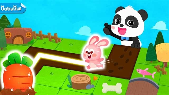 Bé hãy giúp bạn thỏ hồng tìm đường đến được chỗ củ cà rốt của mình nhé