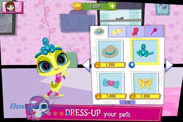 Tùy biến trang phục cho thú cưng trong game Littlest Pet Shop Your World