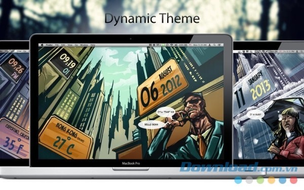 Live Wallpaper cho Mac cung cấp kho hình nền động đậm chất nghệ thuật