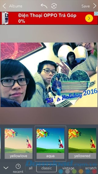 Áp dụng hiệu ứng ảnh một chạm