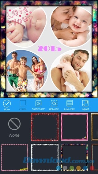 Thêm text, sticker, đường viền, hiệu ứng... cho ảnh