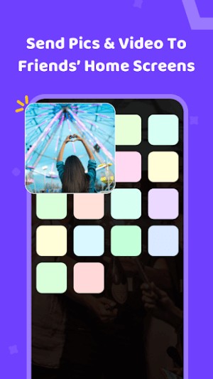 Gửi ảnh và video tới bạn bè qua màn hình Home