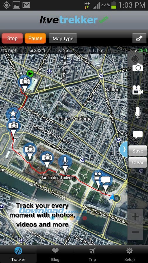 LiveTrekker for Android