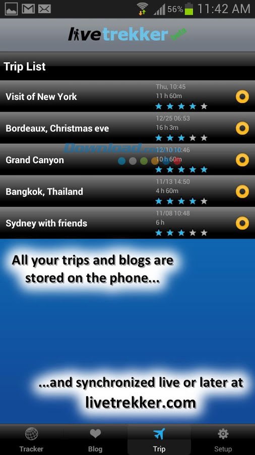 LiveTrekker for Android