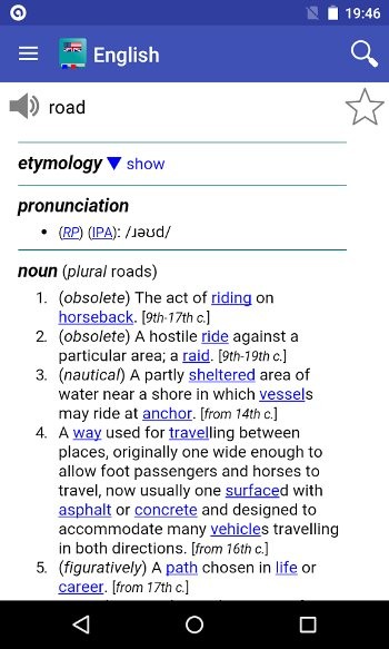 Tra cứu từ ngoại tuyến với Livio English Dictionary