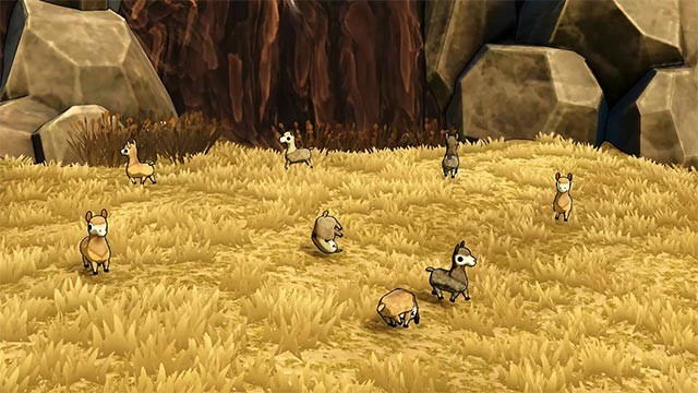 Gặp gỡ, tương tác và kết bạn với những chú lạc đà đáng yêu khác trong thế giới game Llamalandia