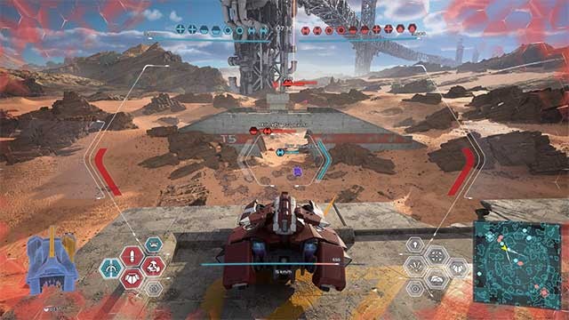 Mỗi người chơi sẽ điều khiển một chiếc xe tăng phản trọng lực được trang bị vũ khí