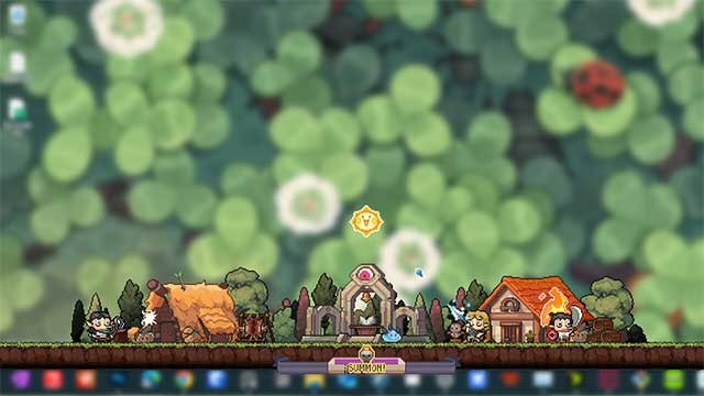 Đánh bại quái vật và kiếm vàng để phát triển ngôi làng