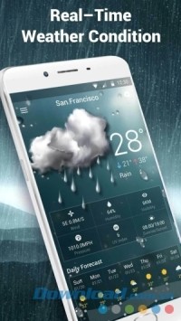 Local Weather Widget & Forecast cho Android dự báo thời tiết