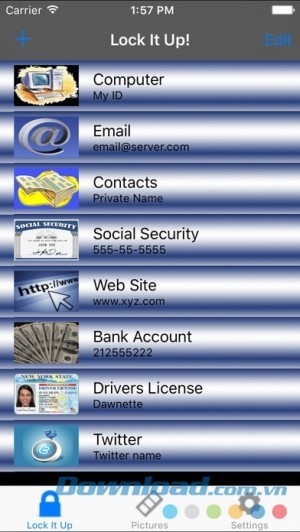 Lock It Up! cho iOS quản lý mật khẩu thông minh