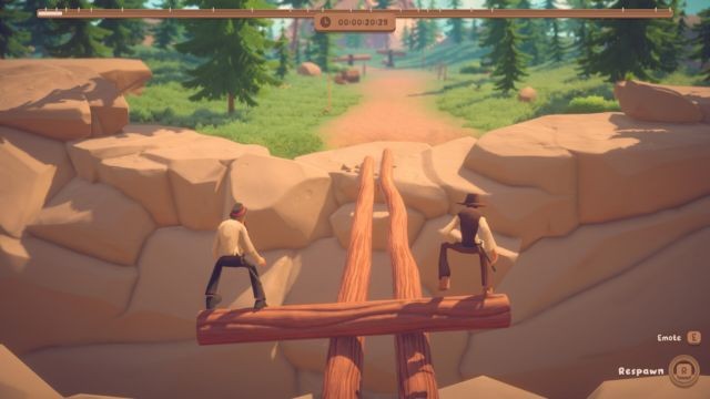 Lối chơi của Log Riders game dựa trên cơ chế vật lý thực