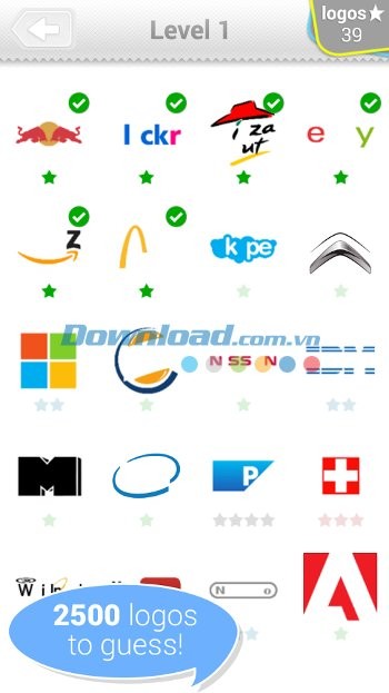 Logo Quiz cho Android sở hữu lối chơi hấp dẫn