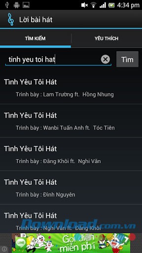 Lời bài hát for Android