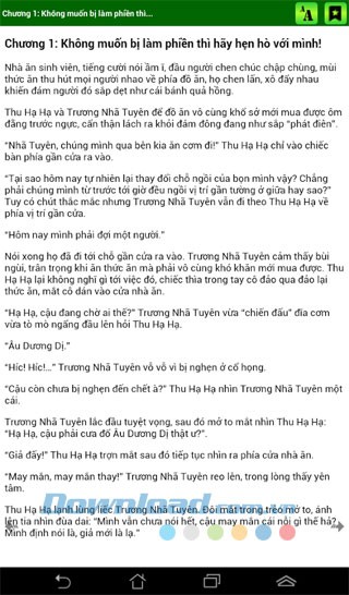 Lời thách đố tình yêu for Android