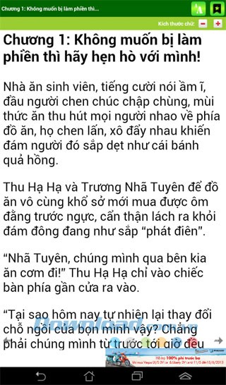 Lời thách đố tình yêu for Android