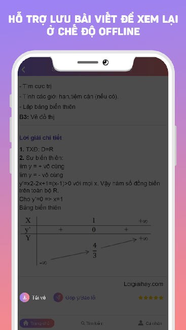 Hỗ trợ lưu bài viết để xem lại
