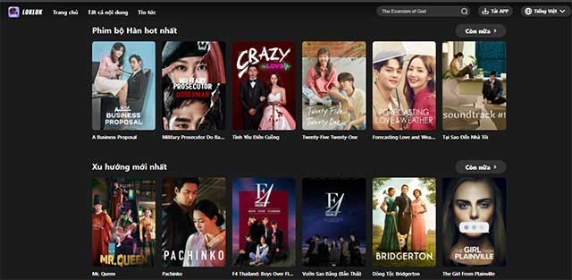 Loklok là nền tảng xem phim online chất lượng cao