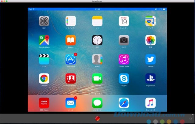 Quay màn hình iPhone / iPad lên máy tính Mac với LonelyScreen