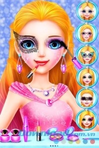 Long Hair Princess Talent cho Android có nhiều kiểu mặt nạ đẹp