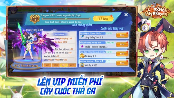 Lên VIP Miễn Phí – Cày Cuốc Thả Ga
