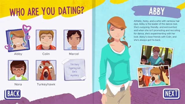 Làm quen và tương tác với 6 nhân vật có thể hẹn hò