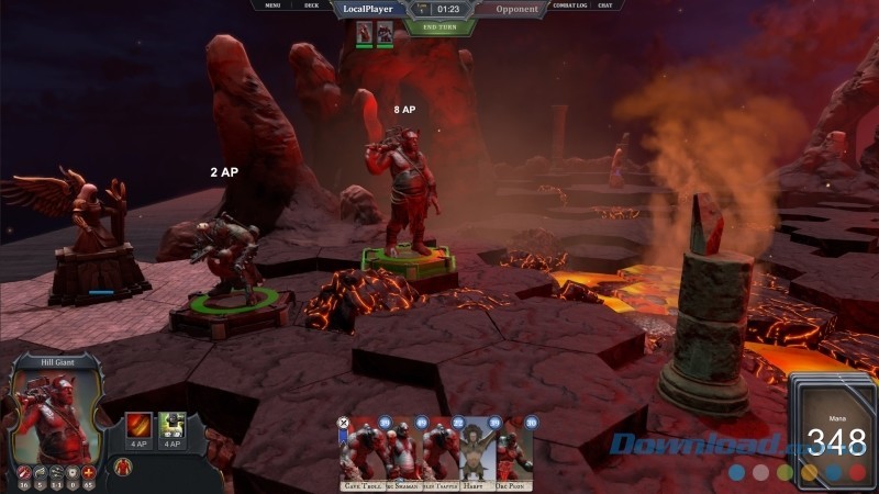 Tham gia vào các trận chiến quyết liệt trên bàn trong game chiến thuật thẻ bài theo lượt Longsword - Tabletop Tactics cho máy tính