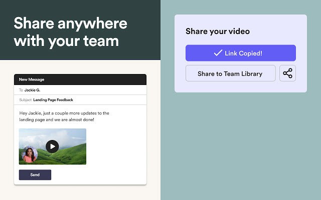 Loom cho phép chia sẻ video kèm lời nói, khuôn mặt và nhiều nội dung khác