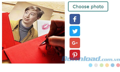 Chọn hiệu ứng và nhập ảnh