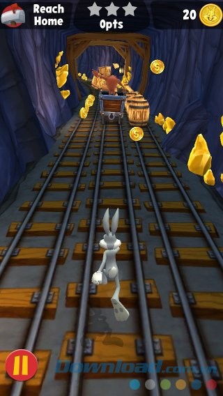 Thu thập vật phẩm trên đường chạy